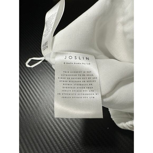 Joslin Studio Linen Shorts White Drawstring Waist Ruffle Trim Size 8 (US Size 4) - Picture 7 of 13